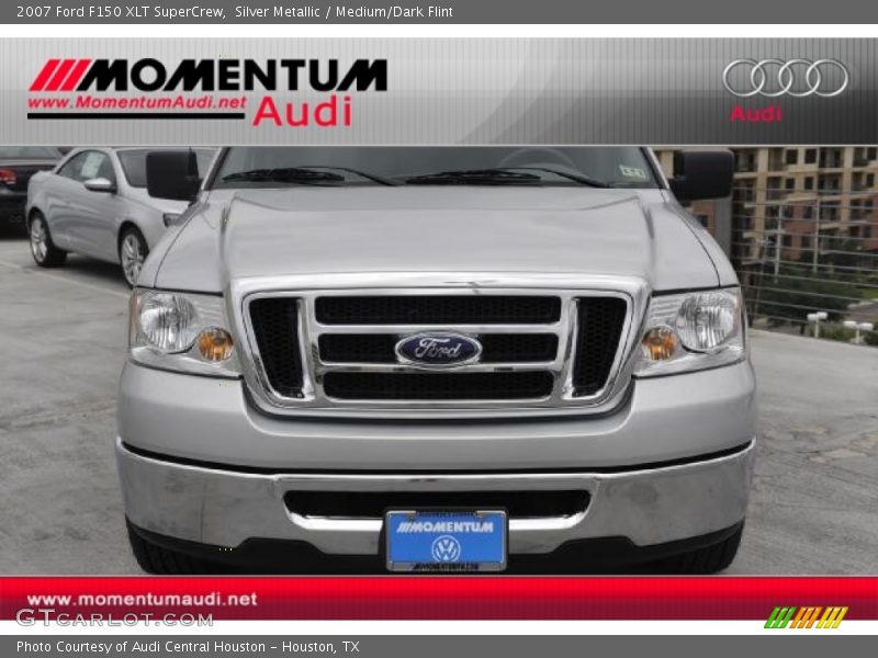 Silver Metallic / Medium/Dark Flint 2007 Ford F150 XLT SuperCrew