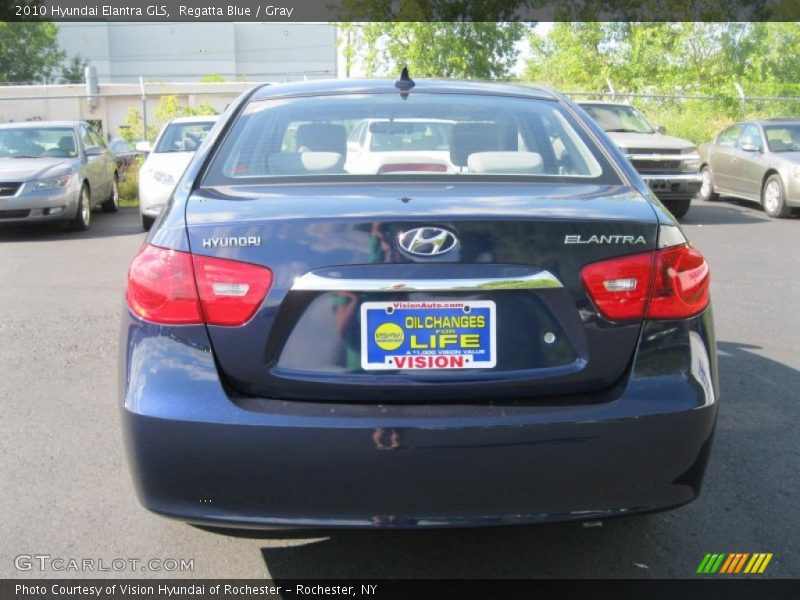 Regatta Blue / Gray 2010 Hyundai Elantra GLS