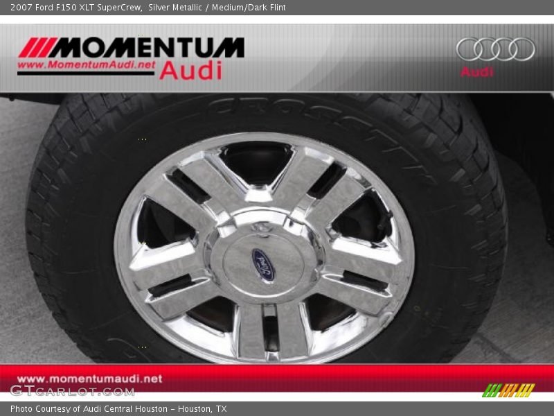 Silver Metallic / Medium/Dark Flint 2007 Ford F150 XLT SuperCrew