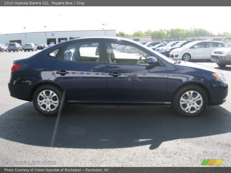 Regatta Blue / Gray 2010 Hyundai Elantra GLS