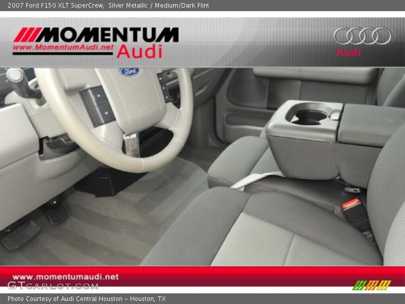 Silver Metallic / Medium/Dark Flint 2007 Ford F150 XLT SuperCrew