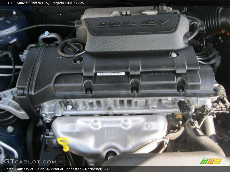 Regatta Blue / Gray 2010 Hyundai Elantra GLS