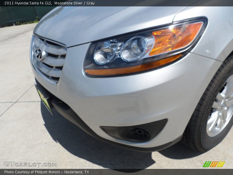 Moonstone Silver / Gray 2011 Hyundai Santa Fe GLS