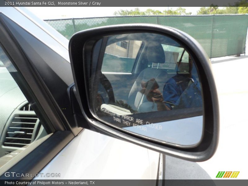Moonstone Silver / Gray 2011 Hyundai Santa Fe GLS