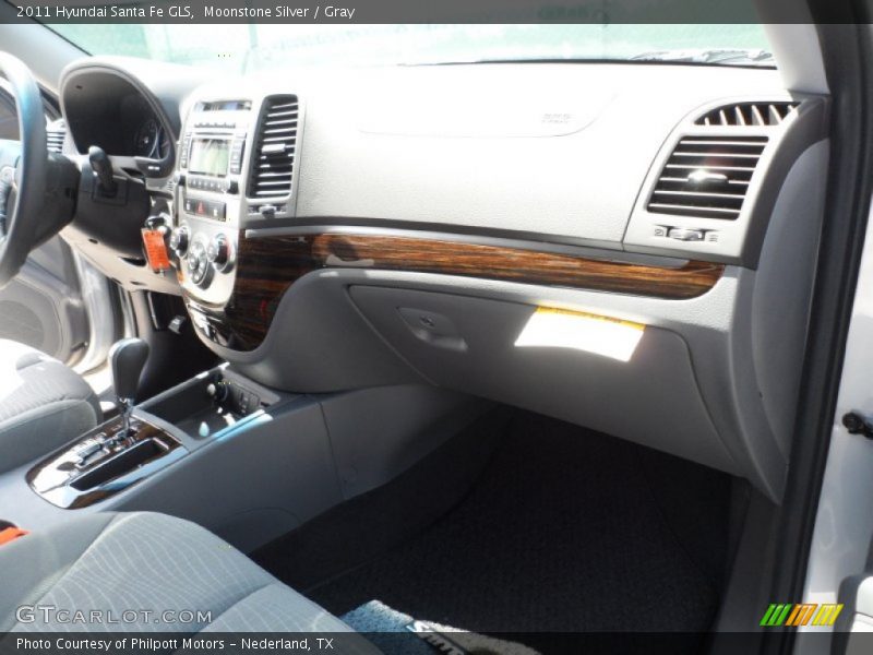 Moonstone Silver / Gray 2011 Hyundai Santa Fe GLS