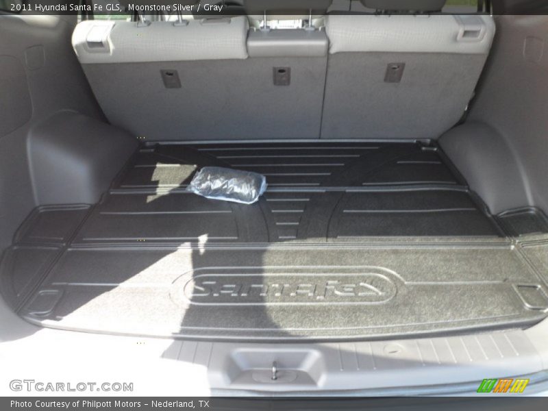 Moonstone Silver / Gray 2011 Hyundai Santa Fe GLS