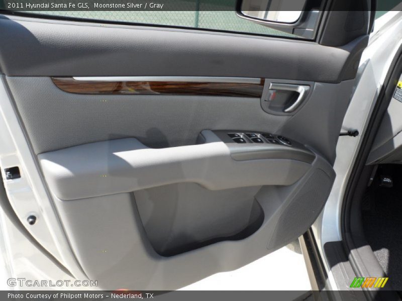 Moonstone Silver / Gray 2011 Hyundai Santa Fe GLS