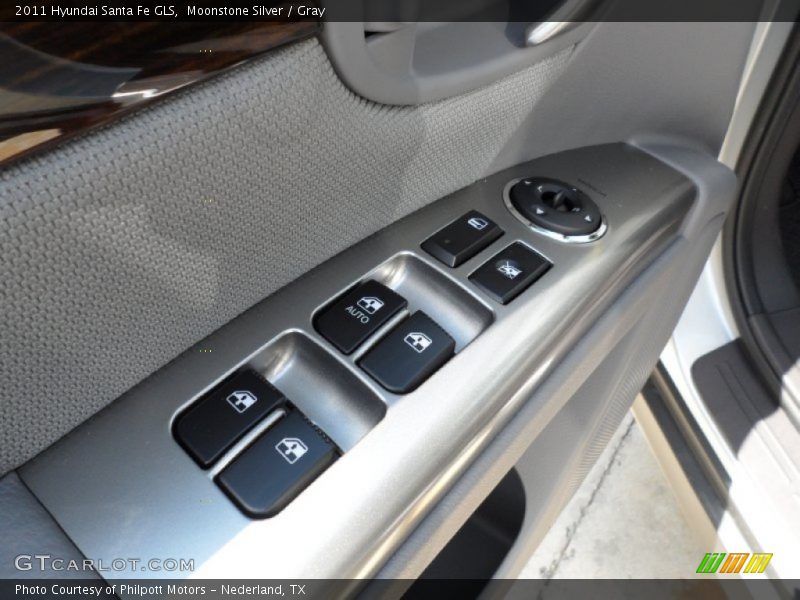 Moonstone Silver / Gray 2011 Hyundai Santa Fe GLS