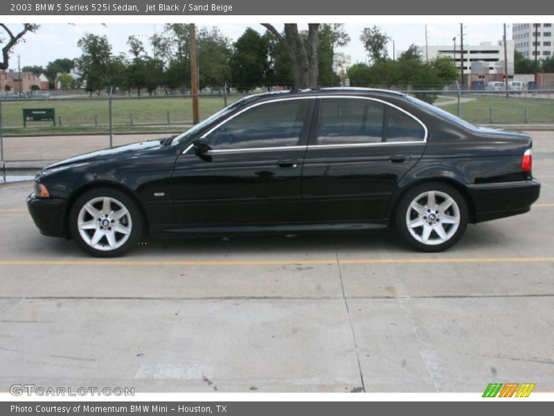Jet Black / Sand Beige 2003 BMW 5 Series 525i Sedan