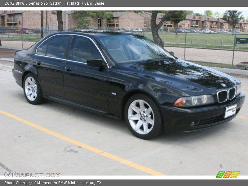 Jet Black / Sand Beige 2003 BMW 5 Series 525i Sedan