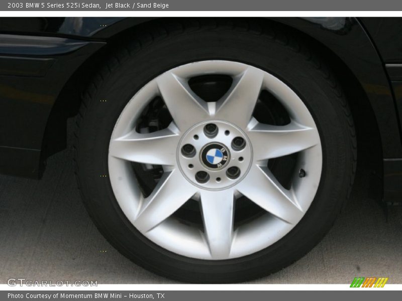Jet Black / Sand Beige 2003 BMW 5 Series 525i Sedan