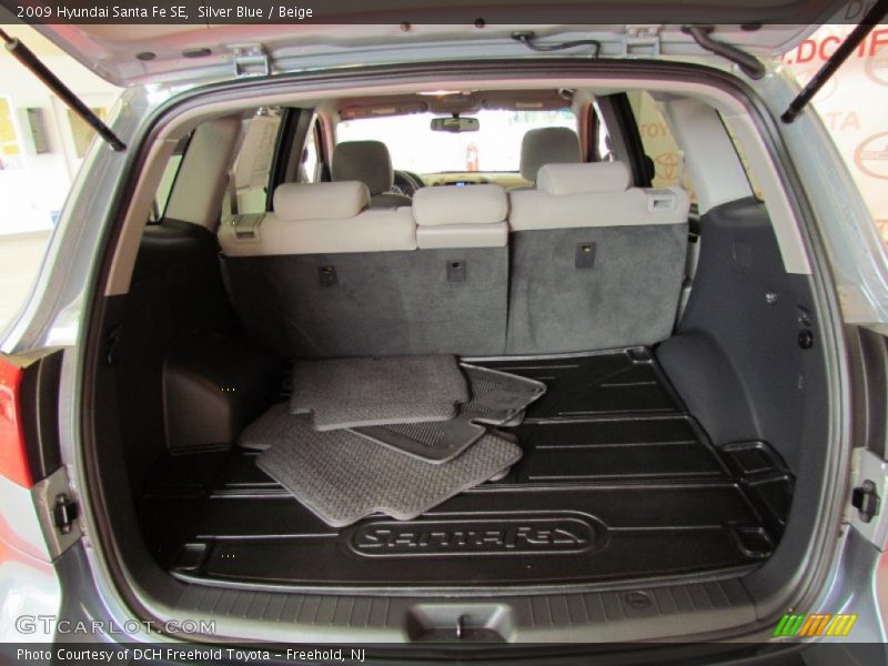 Silver Blue / Beige 2009 Hyundai Santa Fe SE