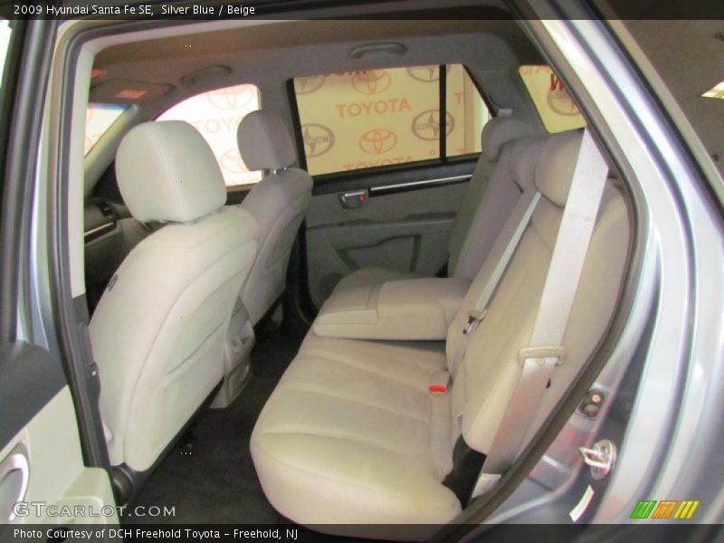 Silver Blue / Beige 2009 Hyundai Santa Fe SE