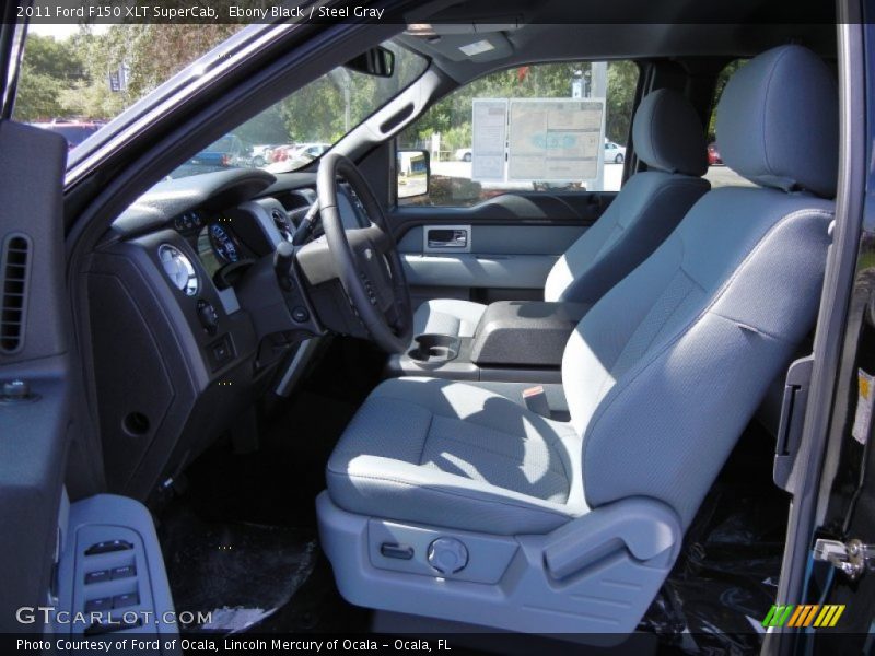  2011 F150 XLT SuperCab Steel Gray Interior