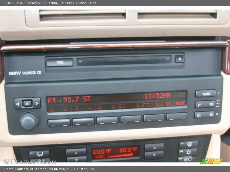 Jet Black / Sand Beige 2003 BMW 5 Series 525i Sedan