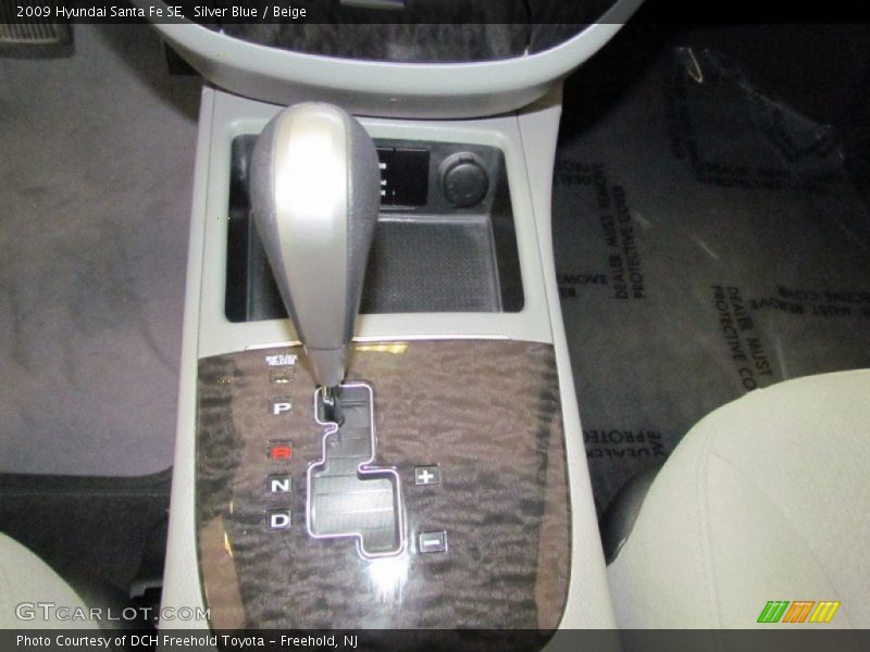 Silver Blue / Beige 2009 Hyundai Santa Fe SE