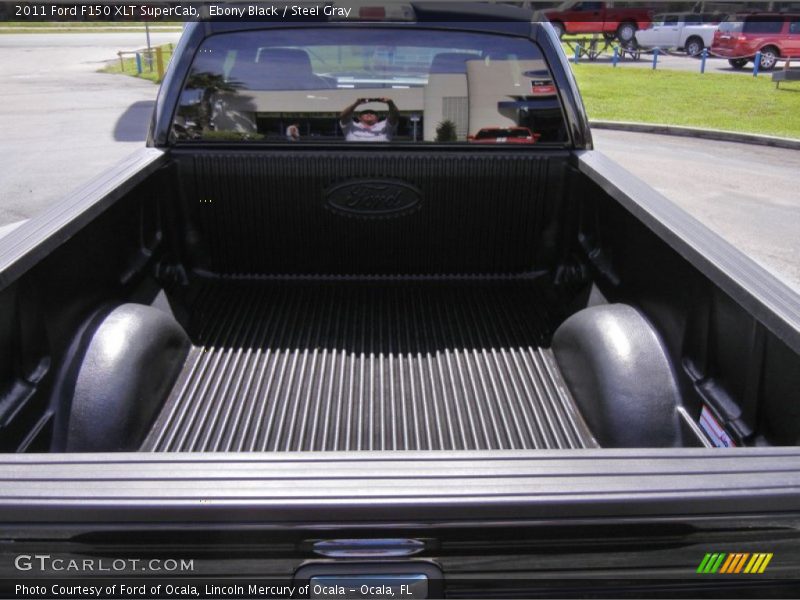 Ebony Black / Steel Gray 2011 Ford F150 XLT SuperCab