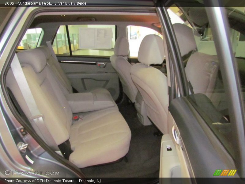 Silver Blue / Beige 2009 Hyundai Santa Fe SE