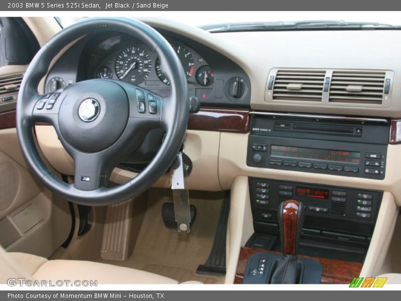 Jet Black / Sand Beige 2003 BMW 5 Series 525i Sedan