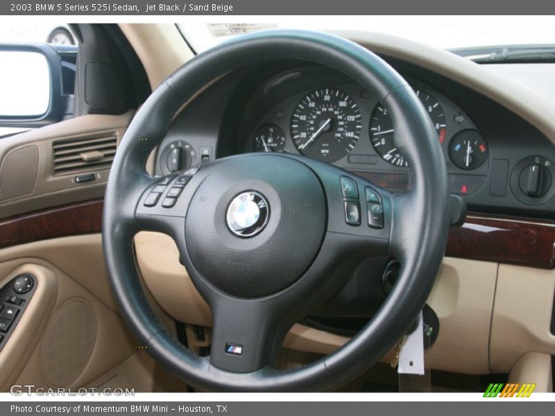 Jet Black / Sand Beige 2003 BMW 5 Series 525i Sedan