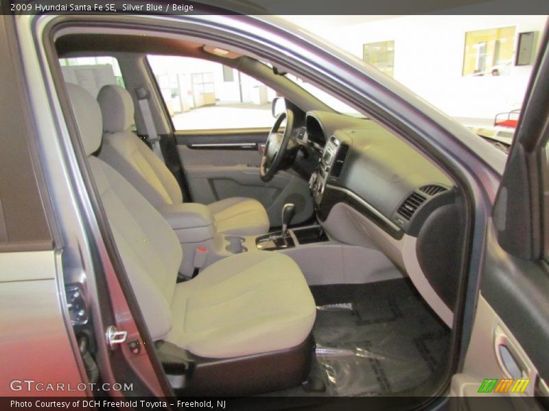 Silver Blue / Beige 2009 Hyundai Santa Fe SE