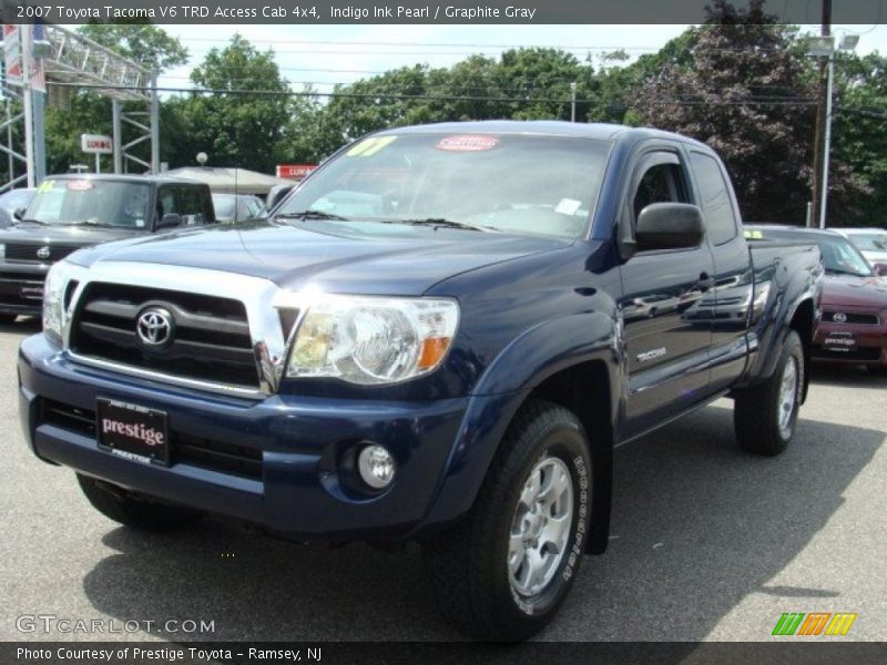Indigo Ink Pearl / Graphite Gray 2007 Toyota Tacoma V6 TRD Access Cab 4x4