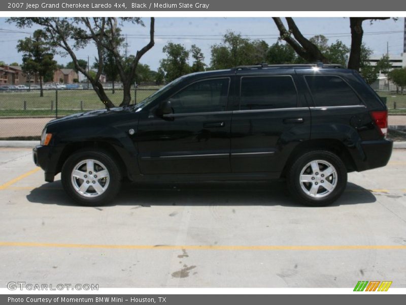 Black / Medium Slate Gray 2007 Jeep Grand Cherokee Laredo 4x4