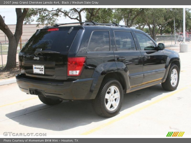 Black / Medium Slate Gray 2007 Jeep Grand Cherokee Laredo 4x4