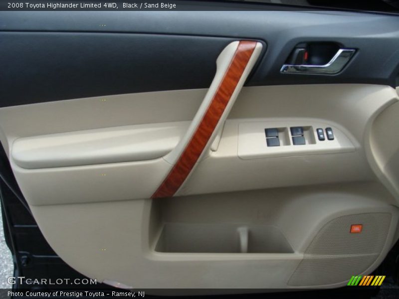 Black / Sand Beige 2008 Toyota Highlander Limited 4WD