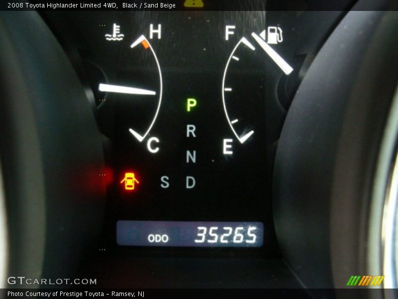 Black / Sand Beige 2008 Toyota Highlander Limited 4WD