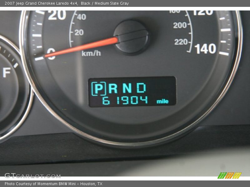 Black / Medium Slate Gray 2007 Jeep Grand Cherokee Laredo 4x4