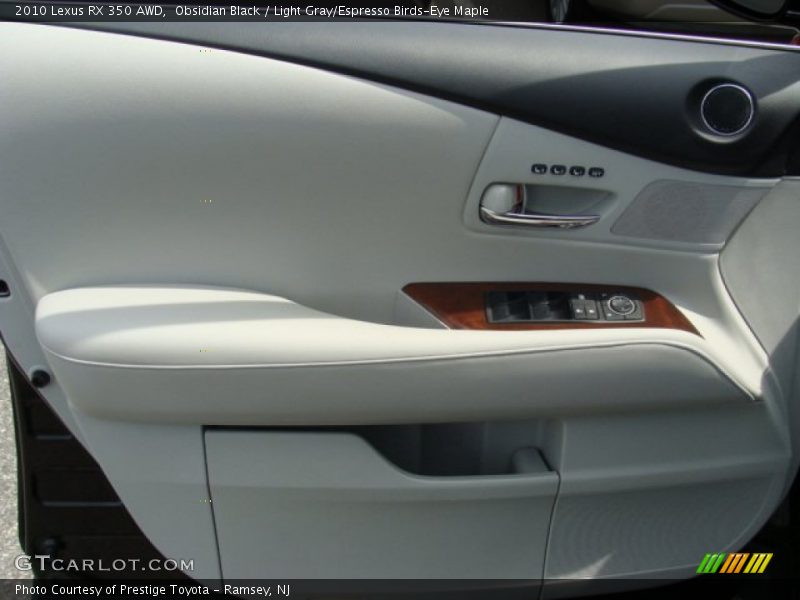 Obsidian Black / Light Gray/Espresso Birds-Eye Maple 2010 Lexus RX 350 AWD
