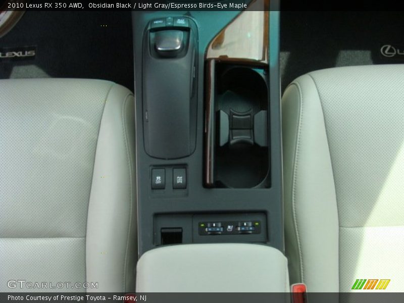 Obsidian Black / Light Gray/Espresso Birds-Eye Maple 2010 Lexus RX 350 AWD