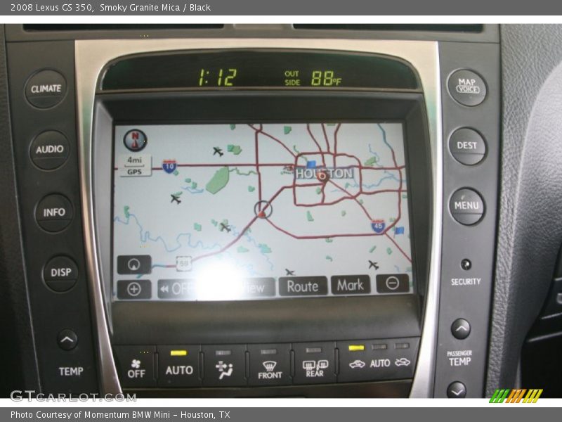 Smoky Granite Mica / Black 2008 Lexus GS 350