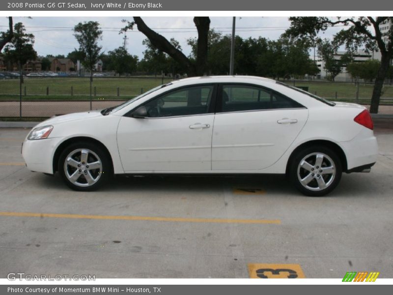 Ivory White / Ebony Black 2008 Pontiac G6 GT Sedan