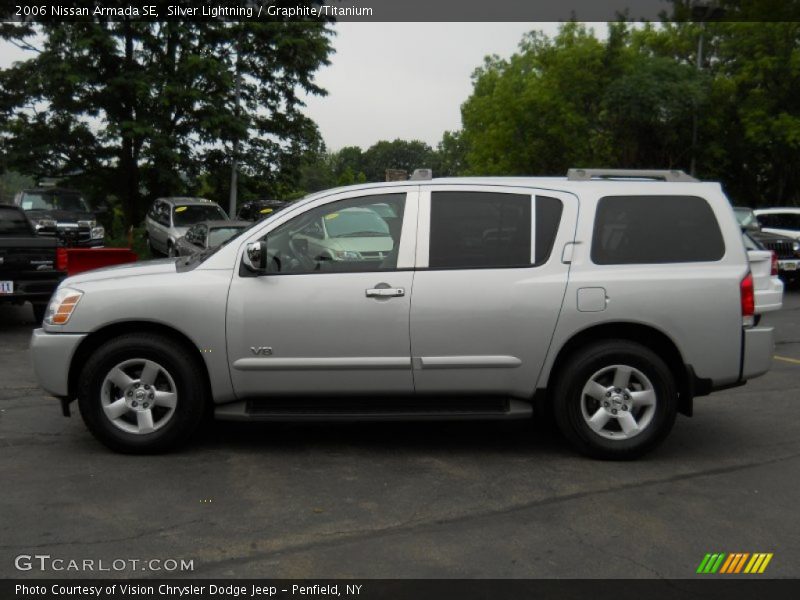 Silver Lightning / Graphite/Titanium 2006 Nissan Armada SE