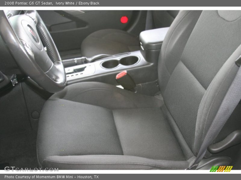 Ivory White / Ebony Black 2008 Pontiac G6 GT Sedan