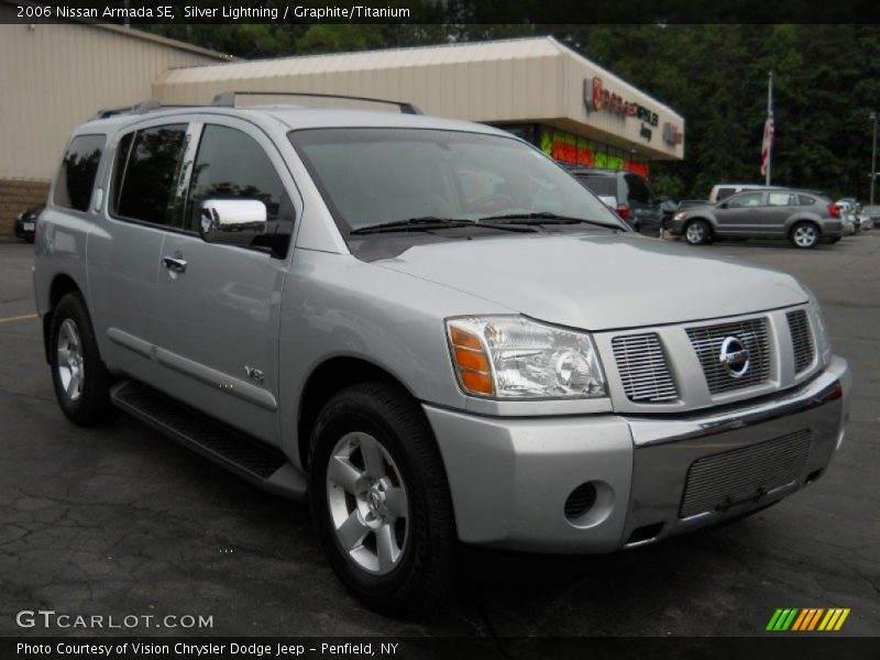 Silver Lightning / Graphite/Titanium 2006 Nissan Armada SE