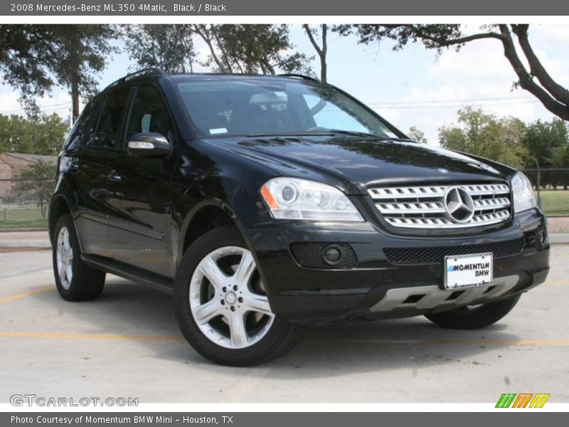 Black / Black 2008 Mercedes-Benz ML 350 4Matic