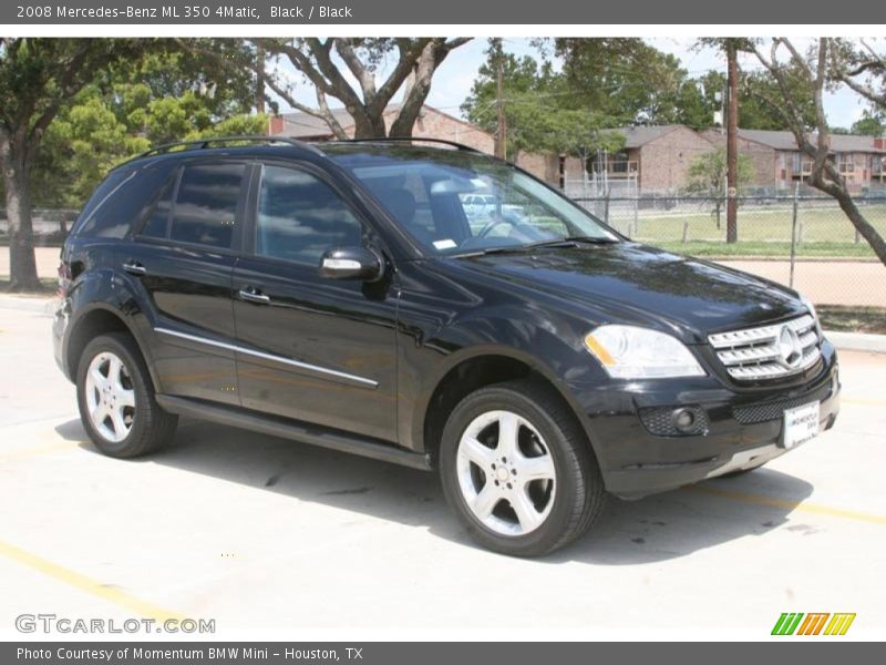 Black / Black 2008 Mercedes-Benz ML 350 4Matic