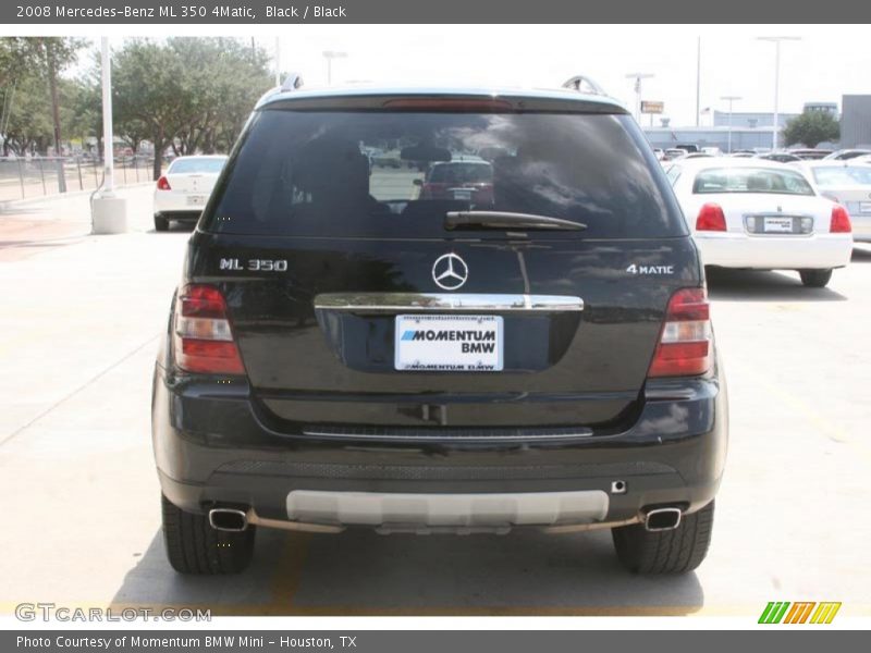 Black / Black 2008 Mercedes-Benz ML 350 4Matic