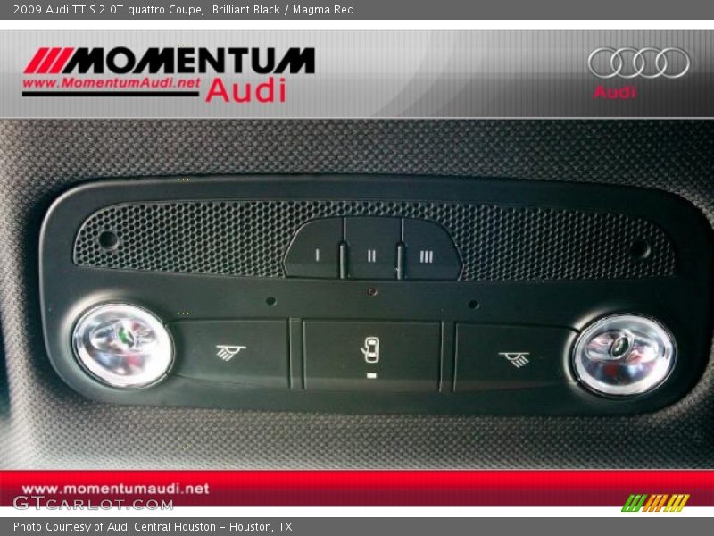 Brilliant Black / Magma Red 2009 Audi TT S 2.0T quattro Coupe