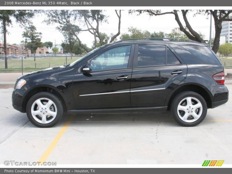 Black / Black 2008 Mercedes-Benz ML 350 4Matic