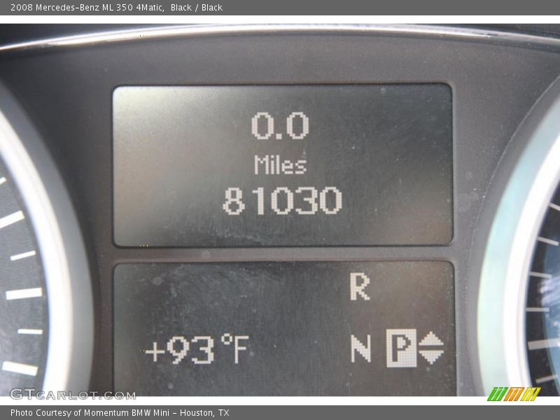 Black / Black 2008 Mercedes-Benz ML 350 4Matic