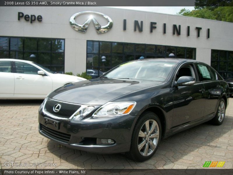 Smoky Granite Mica / Black 2008 Lexus GS 350 AWD
