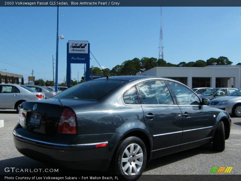 Blue Anthracite Pearl / Grey 2003 Volkswagen Passat GLS Sedan