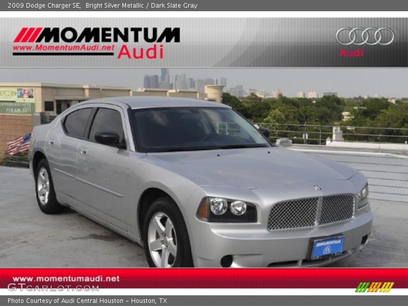 Bright Silver Metallic / Dark Slate Gray 2009 Dodge Charger SE