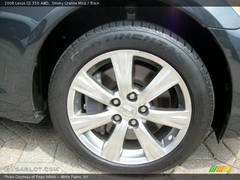 Smoky Granite Mica / Black 2008 Lexus GS 350 AWD