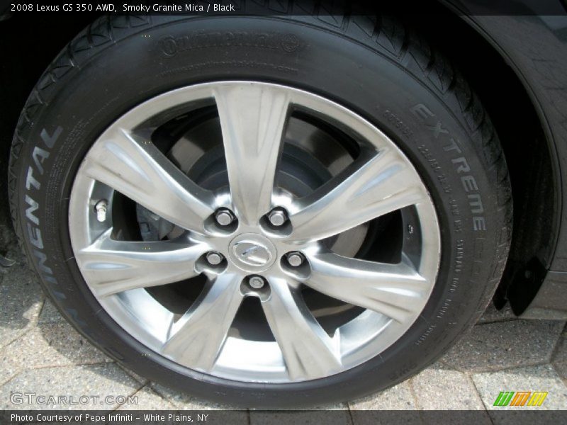 Smoky Granite Mica / Black 2008 Lexus GS 350 AWD