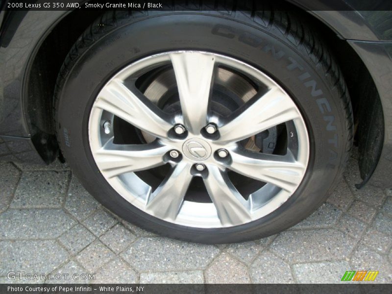 Smoky Granite Mica / Black 2008 Lexus GS 350 AWD